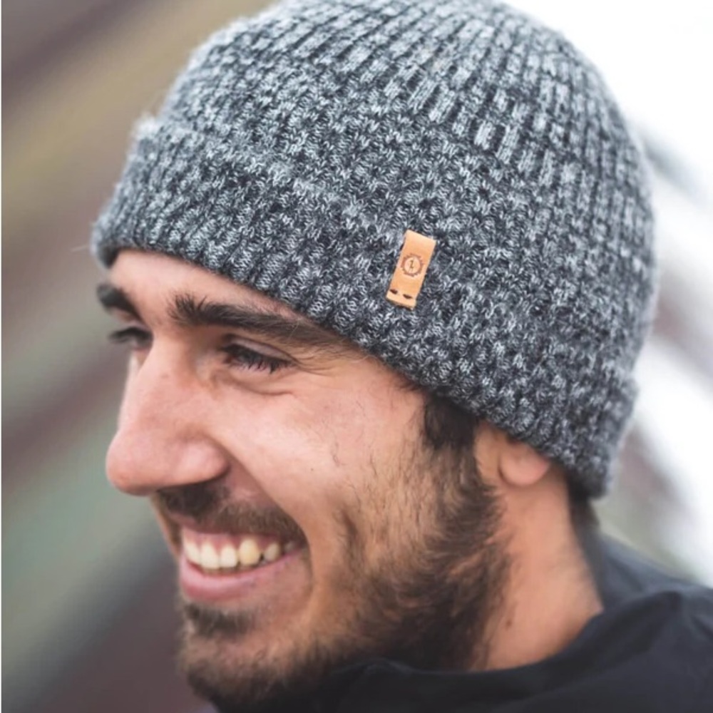 PAKA apparel - Alpaca wool - charcoal marl Knit Beanie